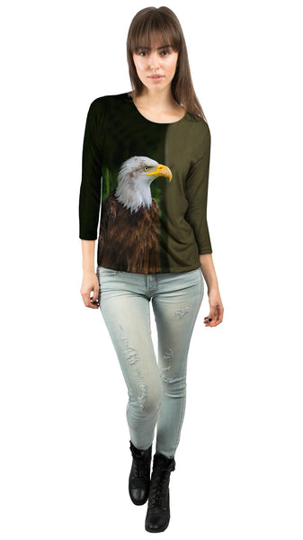 Cool Bald Eagle Pride&nbsp;Womens 3/4 Sleeve