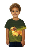 Kids Dachshund Laying Around