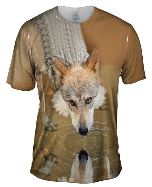 Deep Stare Wolf Mens T-Shirt