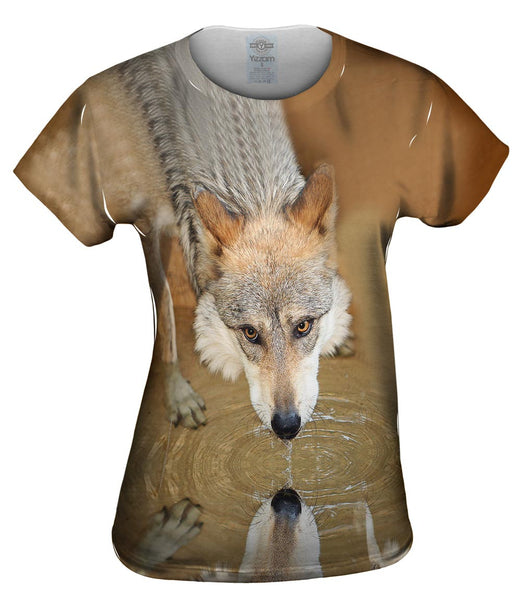 Deep Stare Wolf Womens Top