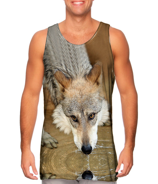 Deep Stare Wolf&nbsp;Mens Tank Top