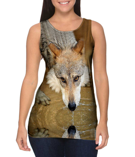 Deep Stare Wolf&nbsp;Womens Tank Top