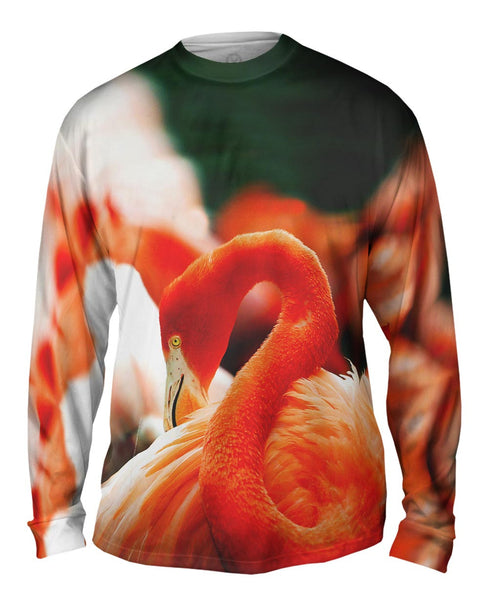 Classic Flamingo Feathers&nbsp;Mens Long Sleeve