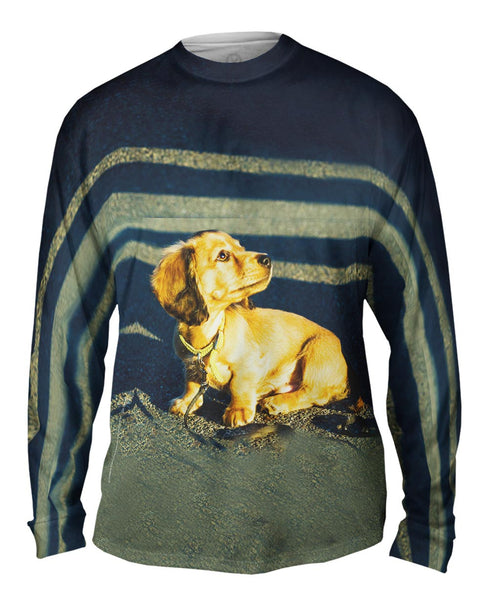 Tiny Dachshund Woof&nbsp;Mens Long Sleeve