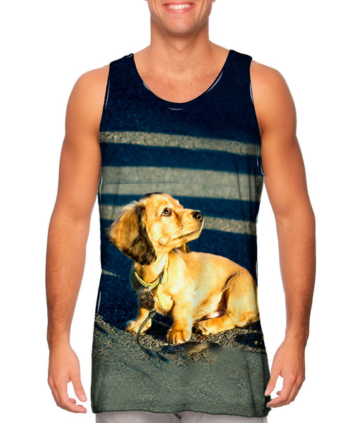 Tiny Dachshund Woof&nbsp;Mens Tank Top
