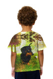 Kids Black Dachshund Backyard