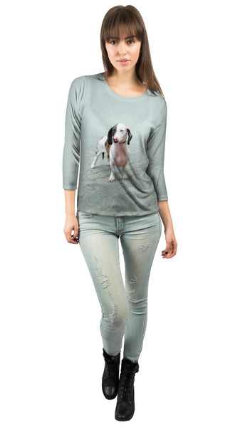 Fierce Blue Eyed Dachshund&nbsp;Womens 3/4 Sleeve