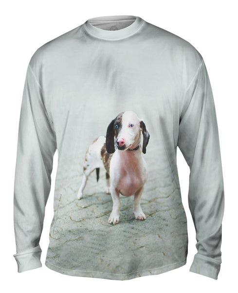 Fierce Blue Eyed Dachshund&nbsp;Mens Long Sleeve