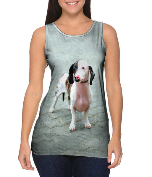 Fierce Blue Eyed Dachshund&nbsp;Womens Tank Top