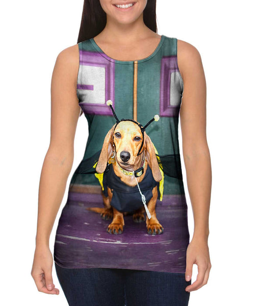 Bumblebee Dachshund&nbsp;Womens Tank Top