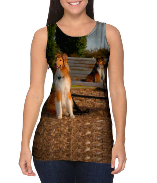 Handsome Border Collie&nbsp;Womens Tank Top