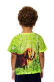 Kids Dachshund In Grass