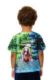 Kids Dachshund In Forest