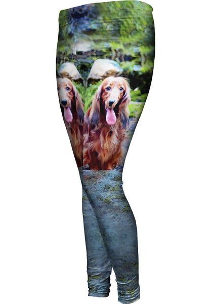 Dachshund In Forest&nbsp;Womens Leggings