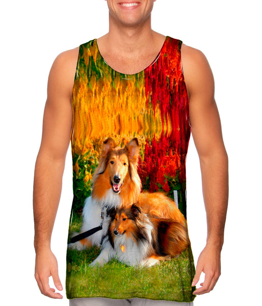 Clever Sitting Collies&nbsp;Mens Tank Top