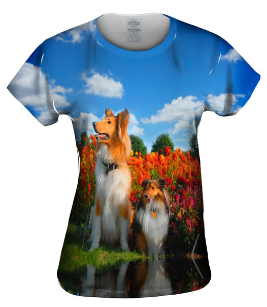 Furry Collie Womens Top