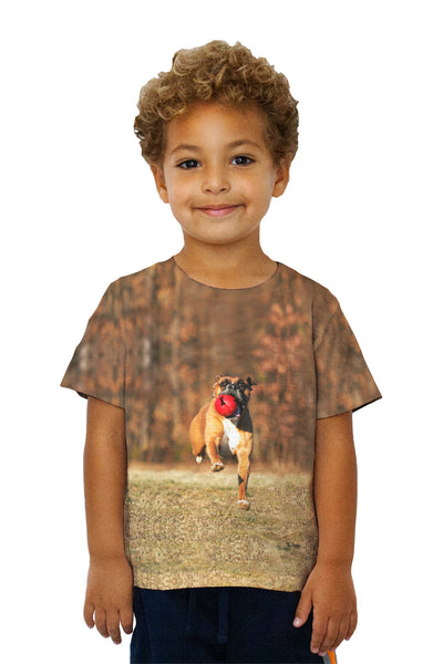Kids Lively Boxer And Red Ball&nbsp;Kids T-Shirt