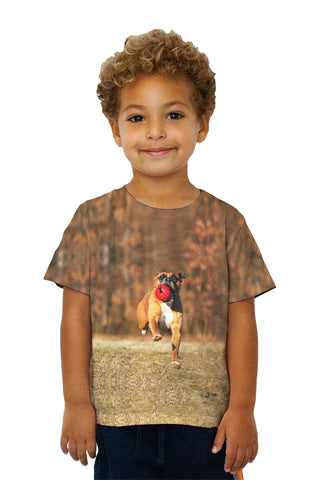 Kids Lively Boxer And Red Ball