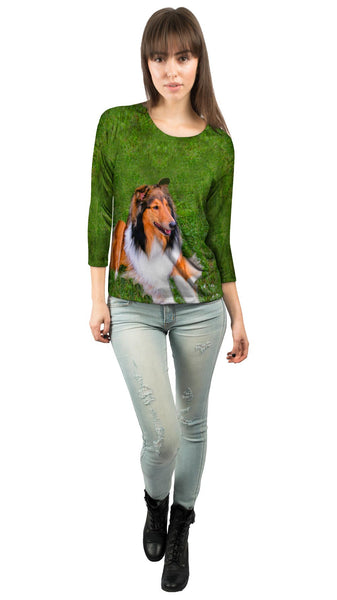 Thirsty Collie&nbsp;Womens 3/4 Sleeve