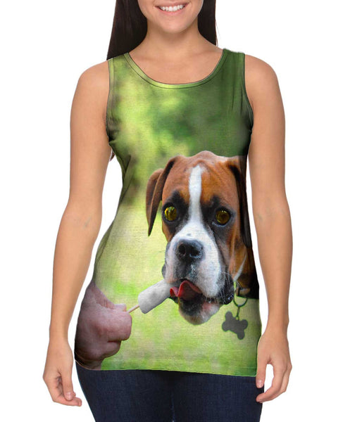 Boxer Loves Ice Cream&nbsp;Womens Tank Top