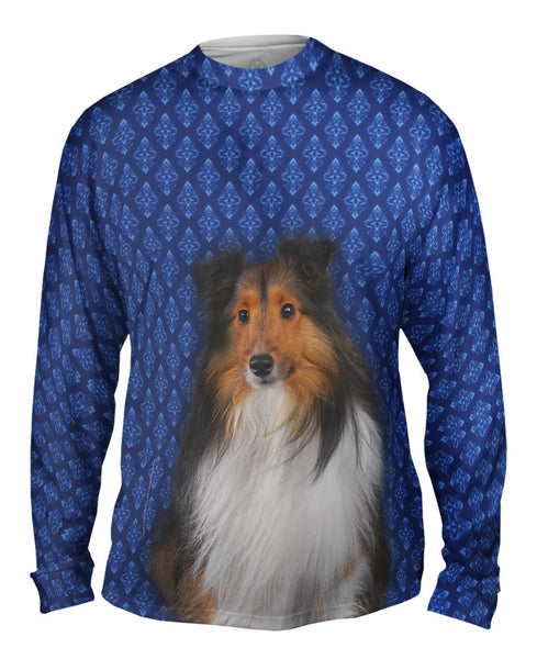 Serious Collie Mens Long Sleeve