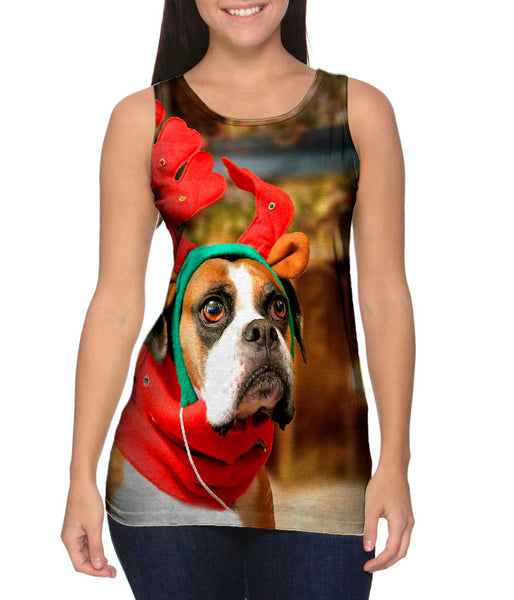 Santas Little Boxer&nbsp;Womens Tank Top