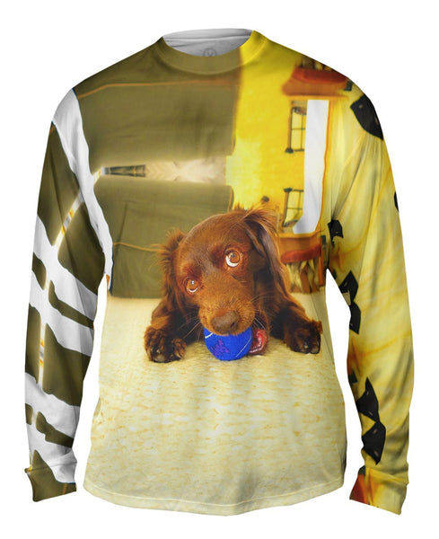 Playful Dachshund&nbsp;Mens Long Sleeve
