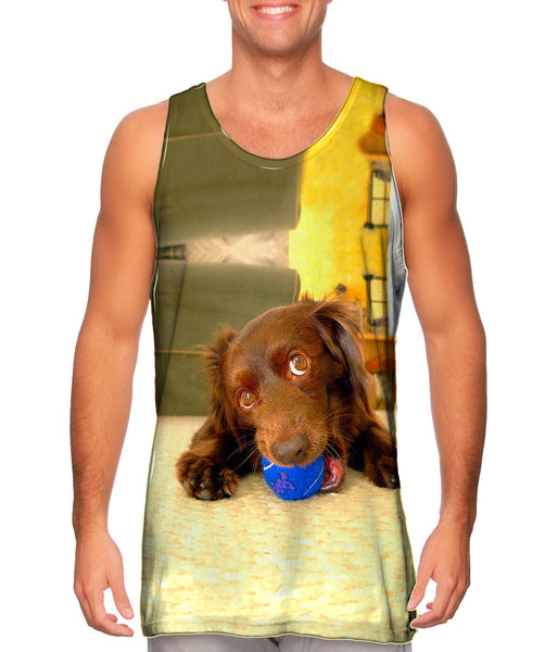 Playful Dachshund&nbsp;Mens Tank Top