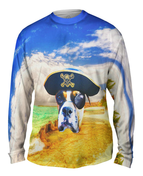 One Eyed Boxer Pirate Mens Long Sleeve