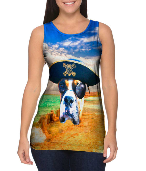 One Eyed Boxer Pirate&nbsp;Womens Tank Top