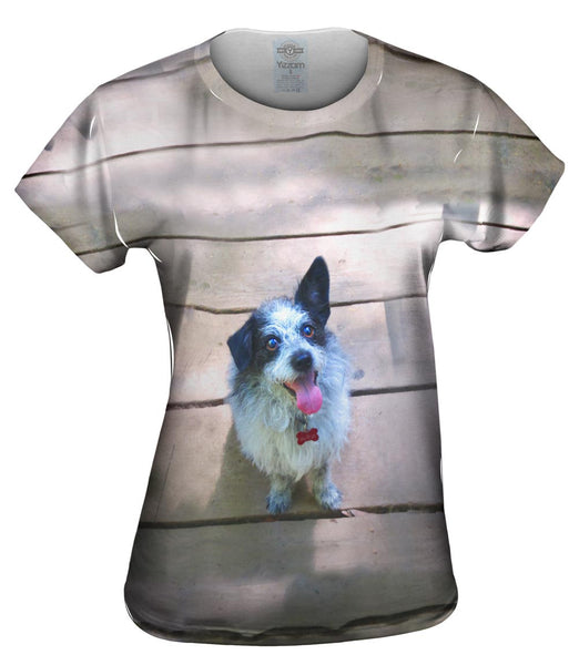 Sparkling Dog On Deck Womens Top
