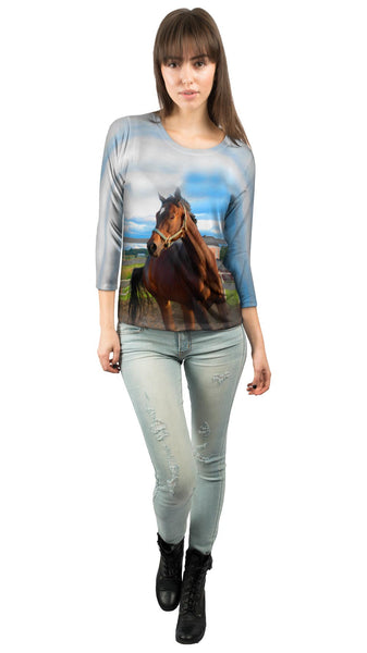 Eager Horse&nbsp;Womens 3/4 Sleeve