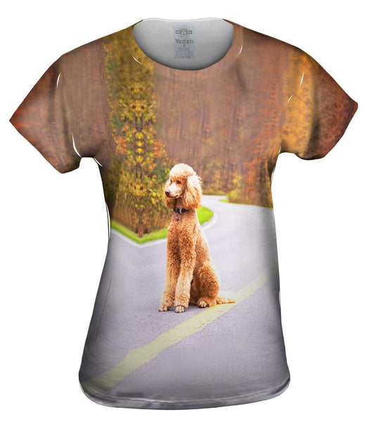 Poodle Going North Womens Top