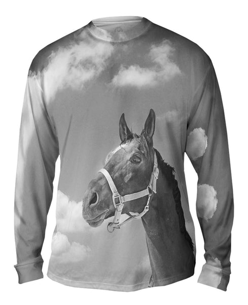 Monochrome Adventure Horse&nbsp;Mens Long Sleeve