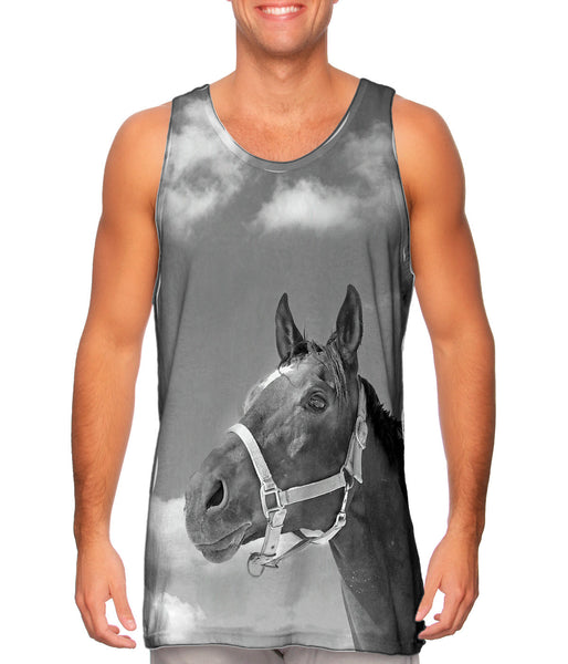 Monochrome Adventure Horse&nbsp;Mens Tank Top