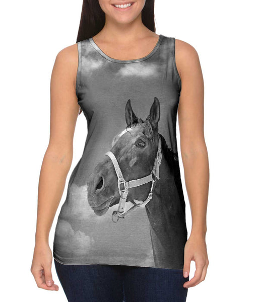 Monochrome Adventure Horse&nbsp;Womens Tank Top