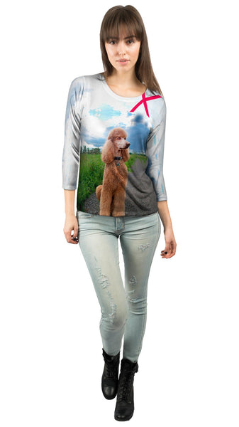 Aspiring Poodle Outdoors&nbsp;Womens 3/4 Sleeve