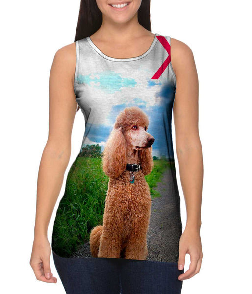 Aspiring Poodle Outdoors Womens Tank Top