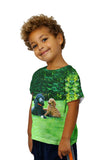 Kids Poodles Enjoy Scenery