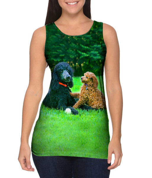 Poodles Enjoy Scenery&nbsp;Womens Tank Top