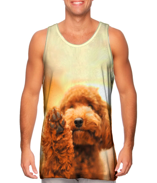 Poodle High Five&nbsp;Mens Tank Top