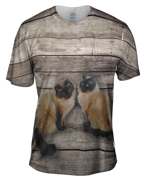 Vintage Siamese Cats Mens T-Shirt