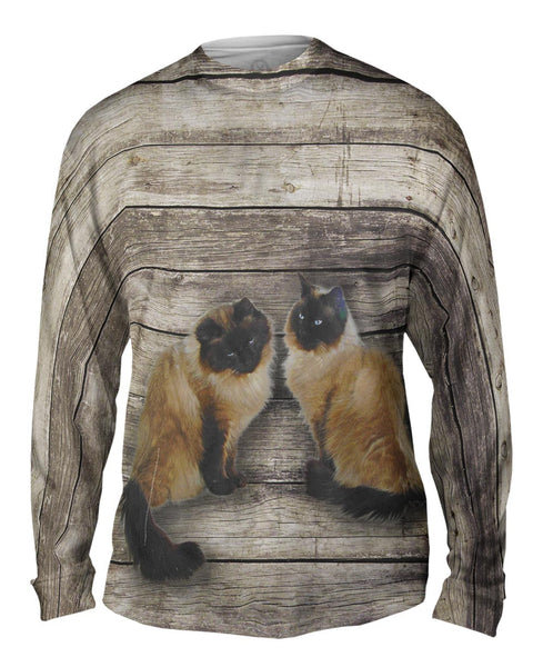 Vintage Siamese Cats&nbsp;Mens Long Sleeve