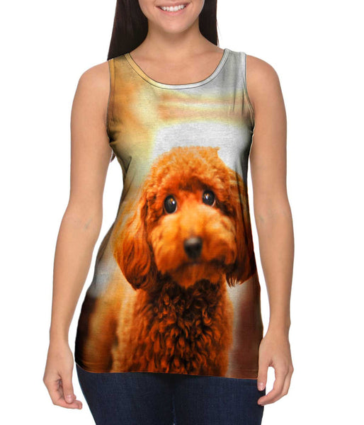 Toy Poodle Droopy Eyes&nbsp;Womens Tank Top