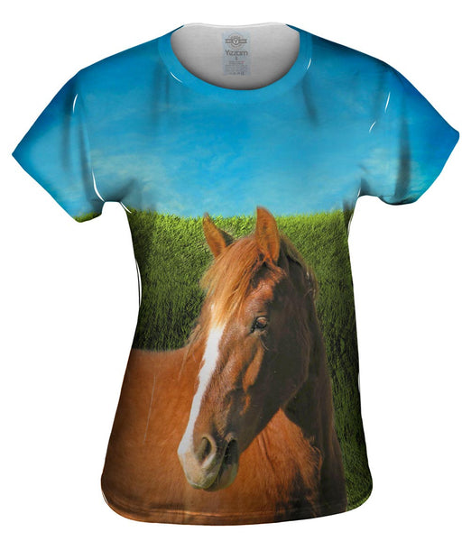 Boundless Brown Horse Womens Top