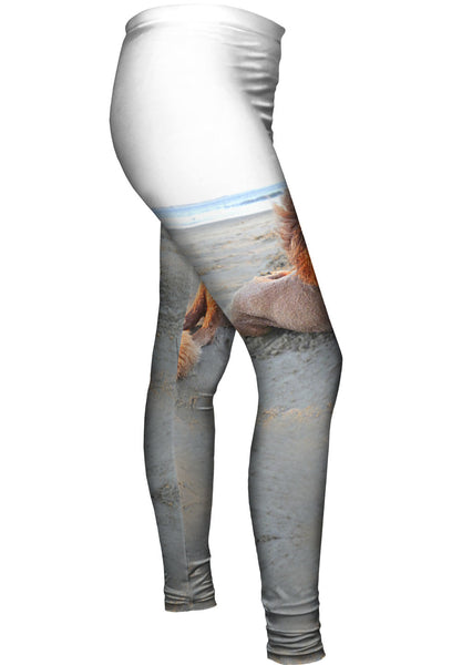 Beach Poodle Sunset&nbsp;Womens Leggings