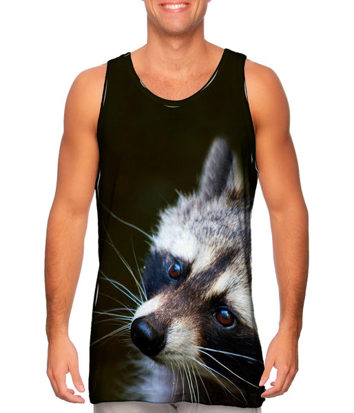 Curious Brown Raccoon&nbsp;Mens Tank Top