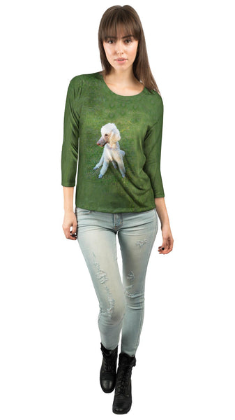 Poodle Tripod&nbsp;Womens 3/4 Sleeve