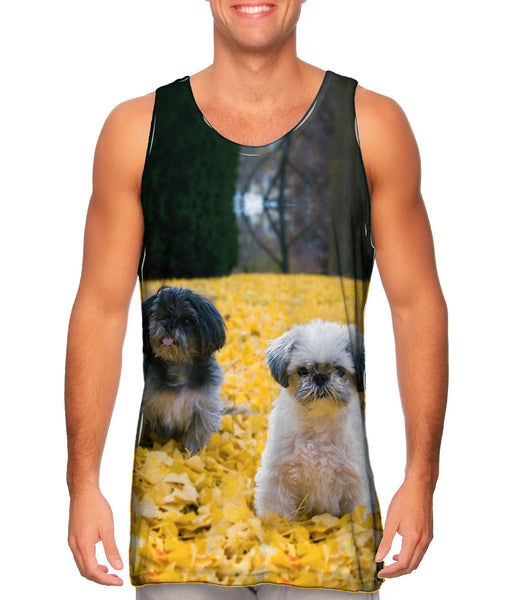 Shih Tzus In Fall&nbsp;Mens Tank Top