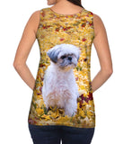 Shih Tzu Amongst The Autumn Leaves